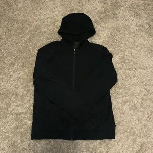 Mens LULULEMON Black Full Zip Hooded Hooded Sweater Jacket - Large